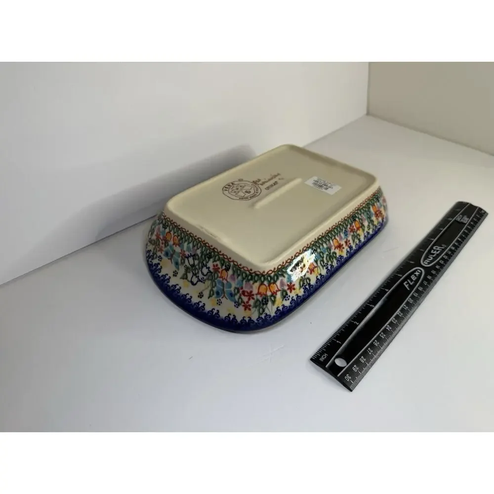 Polish Pottery Rectangular Baker Dish – Vena Ceramika UNIKAT – Hand Painted